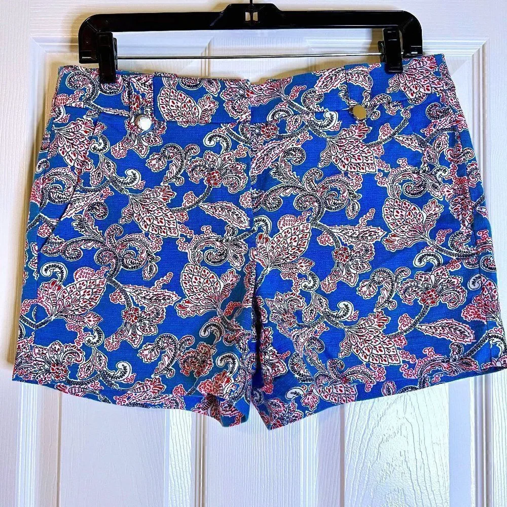 Loft Ann Taylor Paisley Shorts sz 4